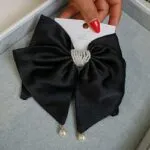 Pearl Bow Hair Clip - Image 3