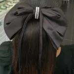 Pearl Bow Hair Clip