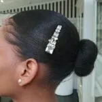 Grey Stone Hair Clip
