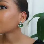 Green Shield Earring - Image 2