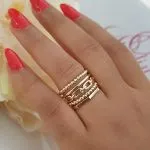 Five Piece Gold Ring