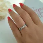 Gold Stoned Band Ring