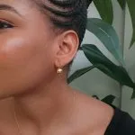 Gold Ball Earring
