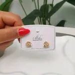 Infinity Gold Stud Earring