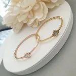 Cream Petal Bangle