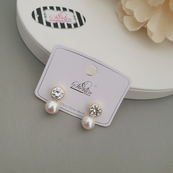 Pearl Glitter Earring