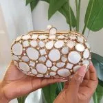 Gold Seashell Clutch