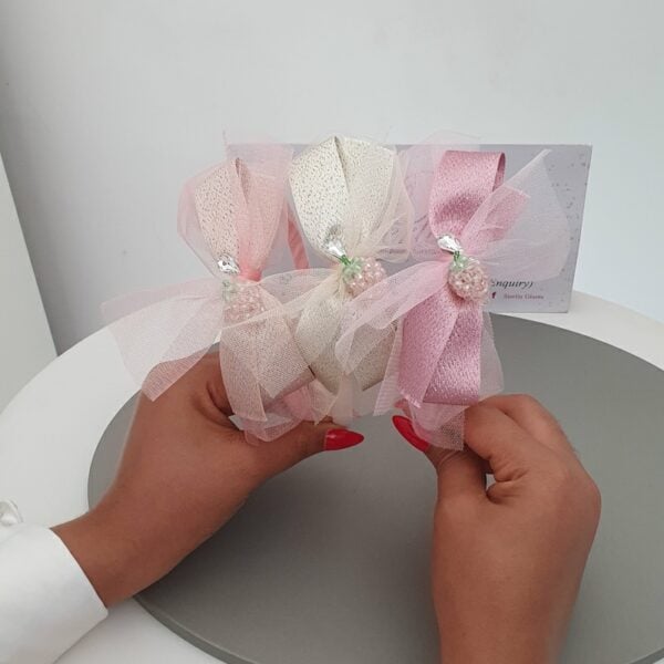 Children Bow Crystal Aliceband