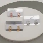 Curved Stone Earring