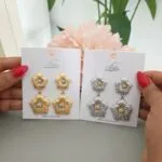 Double Petal Earring