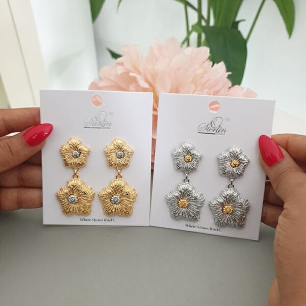 Double Petal Earring