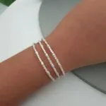 Crystal Petal Link Bangle - Image 3
