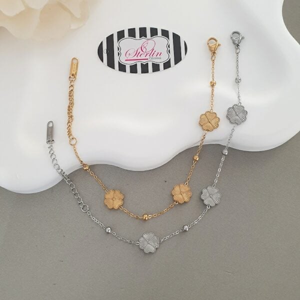 Stainless Steel Flora Bracelet