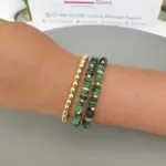 Elasticated Stone Bead Bracelet - Image 2