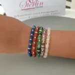 Elasticated Stone Bead Bracelet