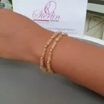 Stoned Elasticated Bead Bracelet - Image 4
