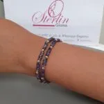 Stoned Elasticated Bead Bracelet - Image 5