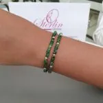 Stoned Elasticated Bead Bracelet - Image 2