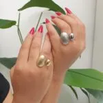 Duo Rough & Shiny Ring