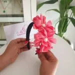 Double Petal Pearl Alice Band - Image 8