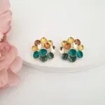 Multi Emerald Earrings - Image 3