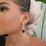 Cube Drop Flora Earrings - Image 4
