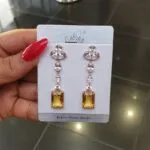 Cube Drop Flora Earrings - Image 6