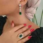 Cube Drop Flora Earrings - Image 7