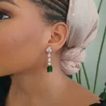 Cube Drop Flora Earrings - Image 9