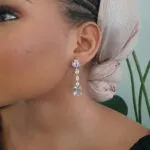 Cube Drop Flora Earrings - Image 11