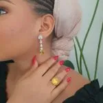 Cube Drop Flora Earrings - Image 15