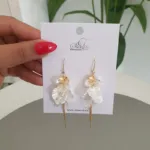 Gold Dangle Earrings - Image 2