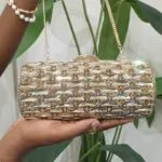 Crystal Stone Cylinder Clutch