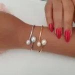 Sunlit Pearl Bangle