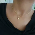 C-Shape Pendant Necklace