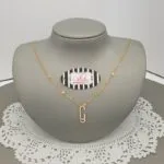 C-Shape Pendant Necklace - Image 2