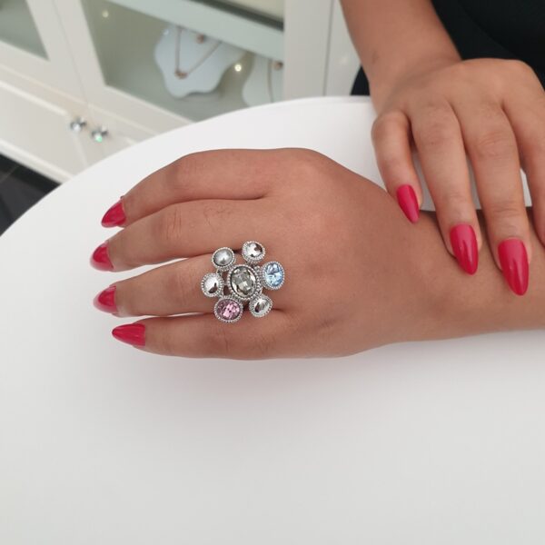 Silver-Multi Ring