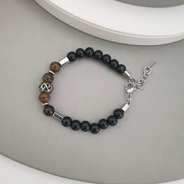 Single Black/Brown Mixed Bracelet