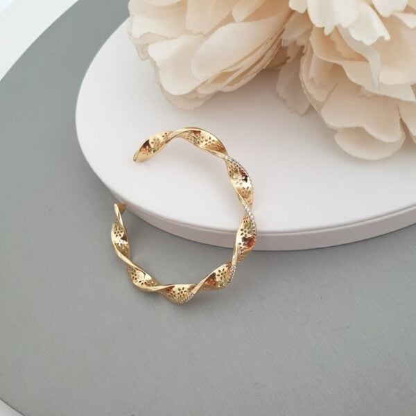 Gold Twist Cuff