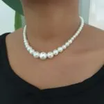 Gold Beads Link Necklace - Image 3