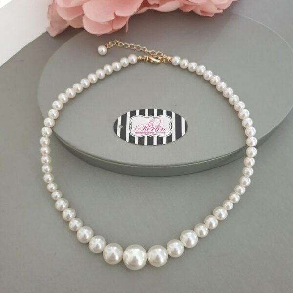 Gold Beads Link Necklace