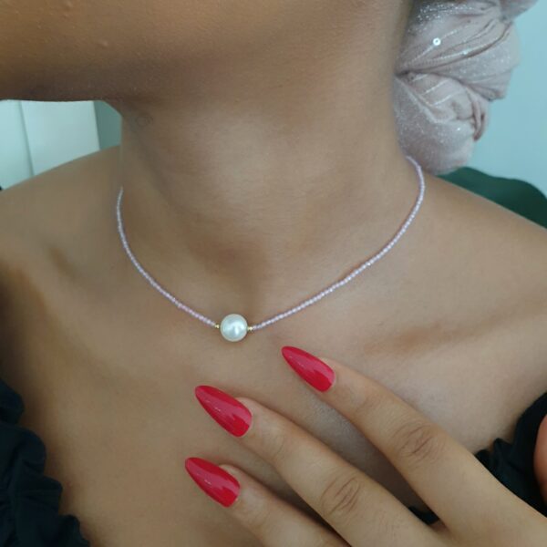 Golden Pearl Necklace