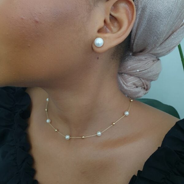 Golden Seed Petal Necklace