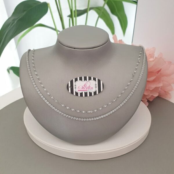 Sparkle & Flat Necklace