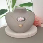 Gold-Tone Bean Pave Necklace - Image 2
