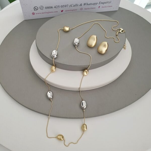 Silver Gold Mix Harmony Necklace