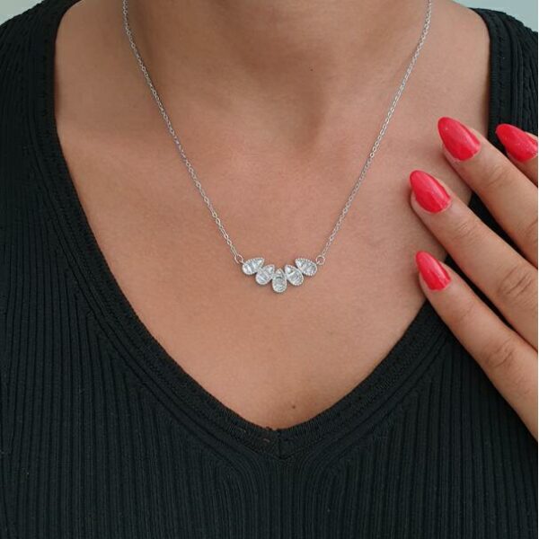 Silver Layered Tudor Necklace