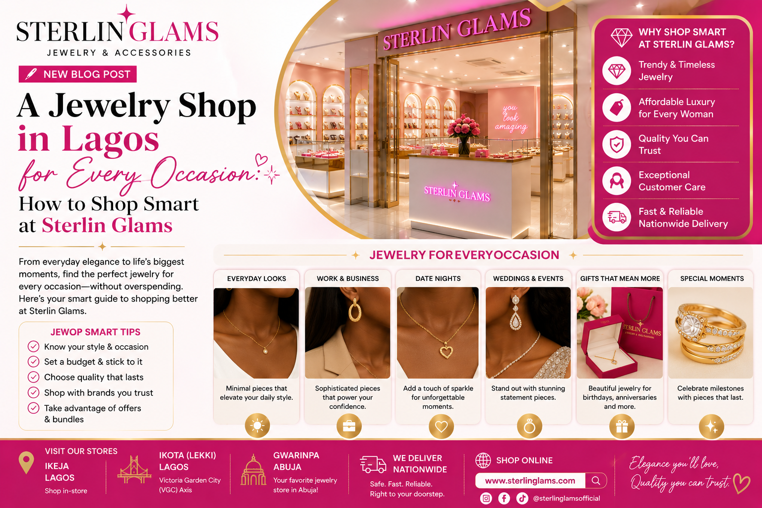 A Jewelry Shop in Lagos for Every Occasion: How to Shop Smart at Sterlin Glams