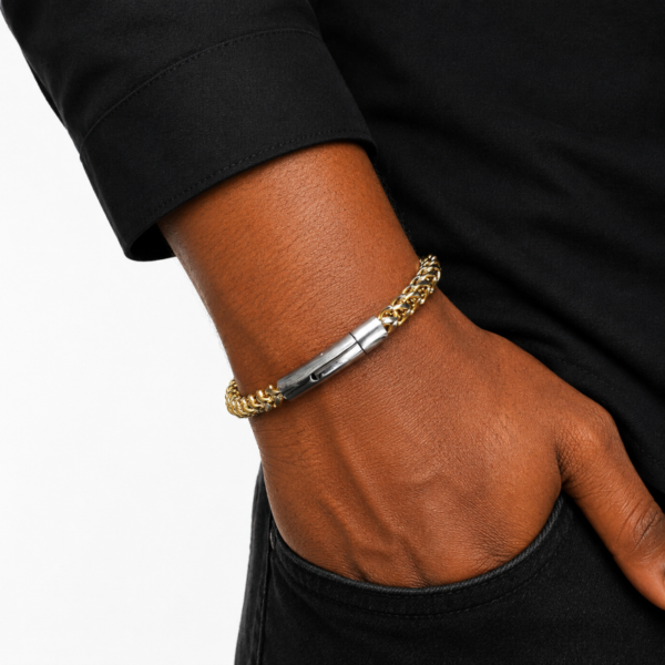 2Tone Braided Chain Bracelet